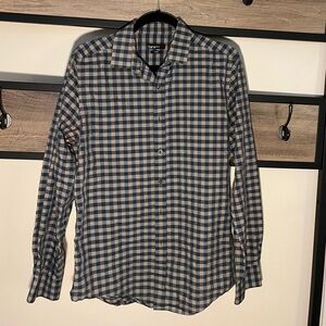 Bar lll Slim Fit Long Sleeve Button Up Checkered Pattern